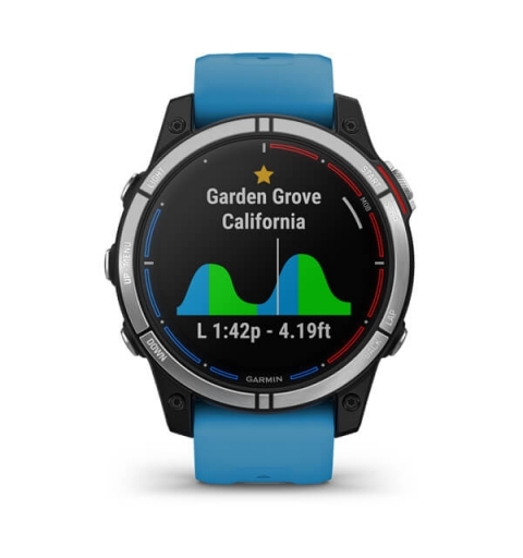 Garmin quatix 7 3.3 cm (1.3") MIP 47 mm Digital 260 x 260 pixels Touchscreen Blue Wi-Fi GPS (satellite)
