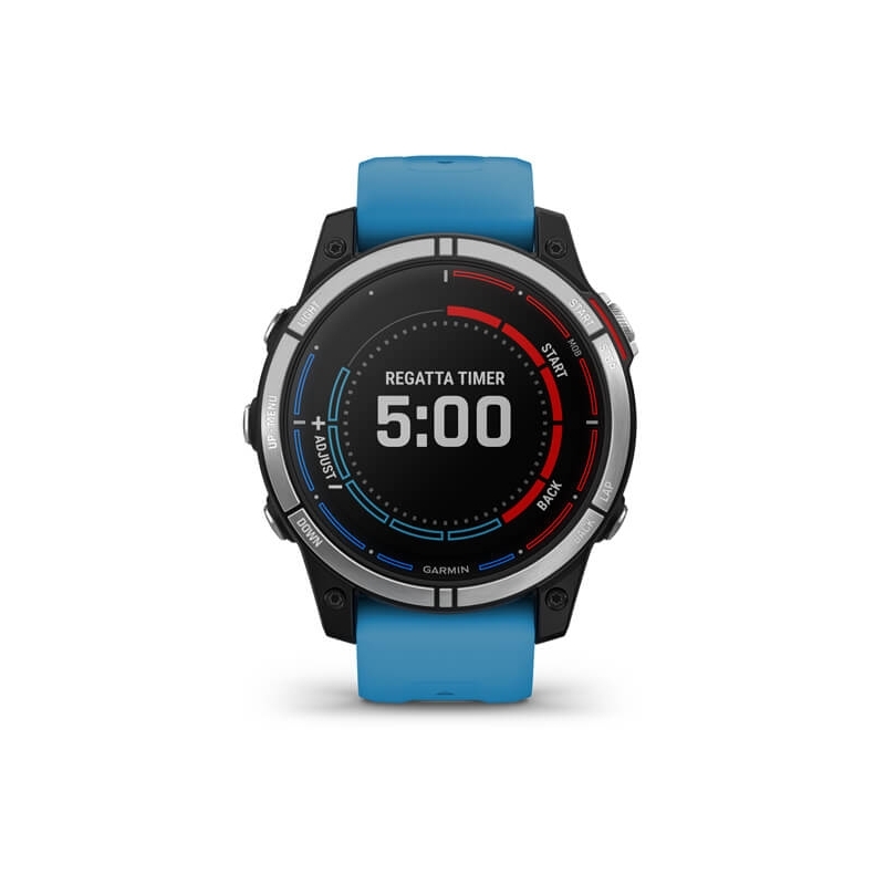 Garmin quatix 7 3.3 cm (1.3") MIP 47 mm Digital 260 x 260 pixels Touchscreen Blue Wi-Fi GPS (satellite)