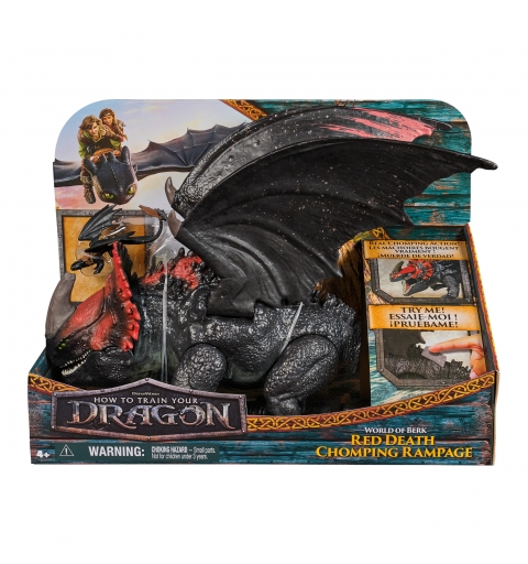 How to train your dragon DreamWorks Dragons, Dragon Trainer, Universo di Berk Morte Rossa Furia Divoratrice, Drago Giocattolo