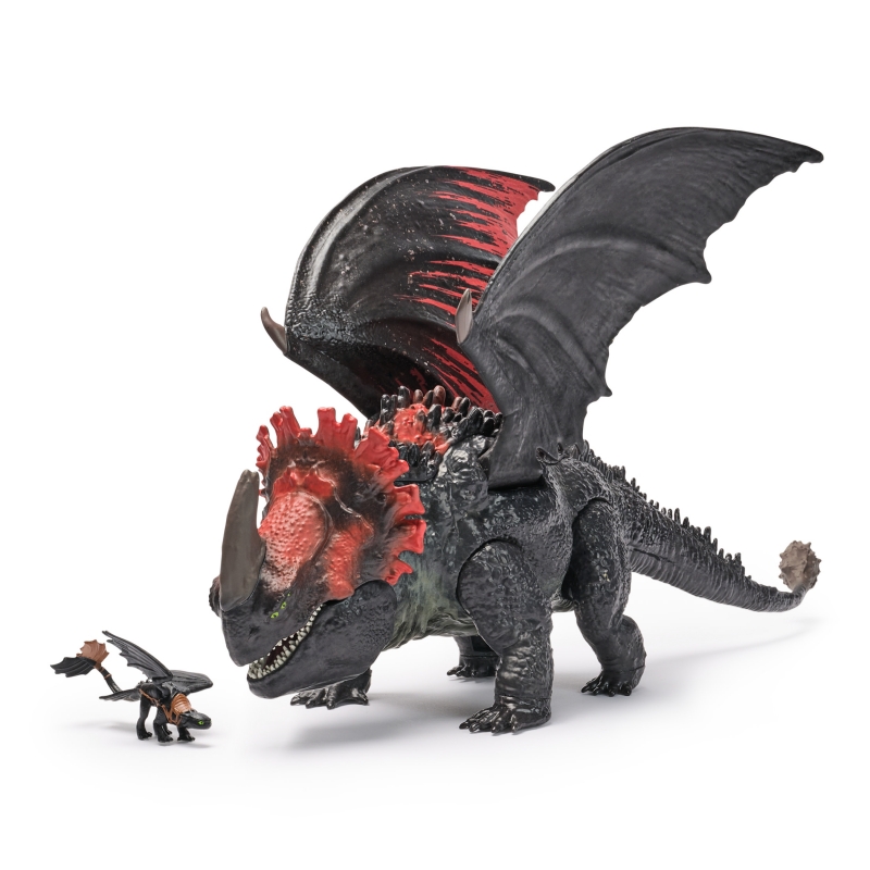 How to train your dragon DreamWorks Dragons, Dragon Trainer, Universo di Berk Morte Rossa Furia Divoratrice, Drago Giocattolo