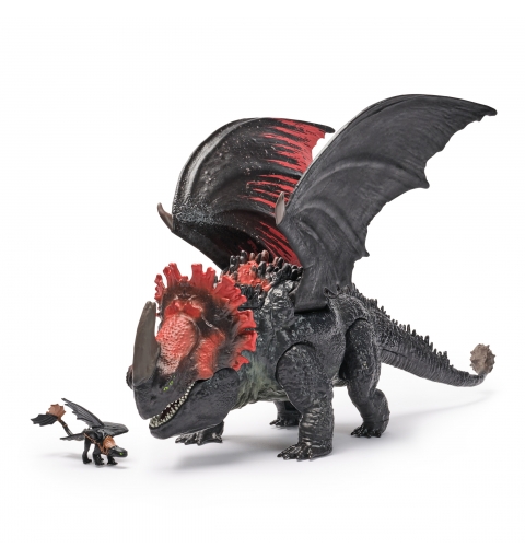 How to train your dragon DreamWorks Dragons, Dragon Trainer, Universo di Berk Morte Rossa Furia Divoratrice, Drago Giocattolo
