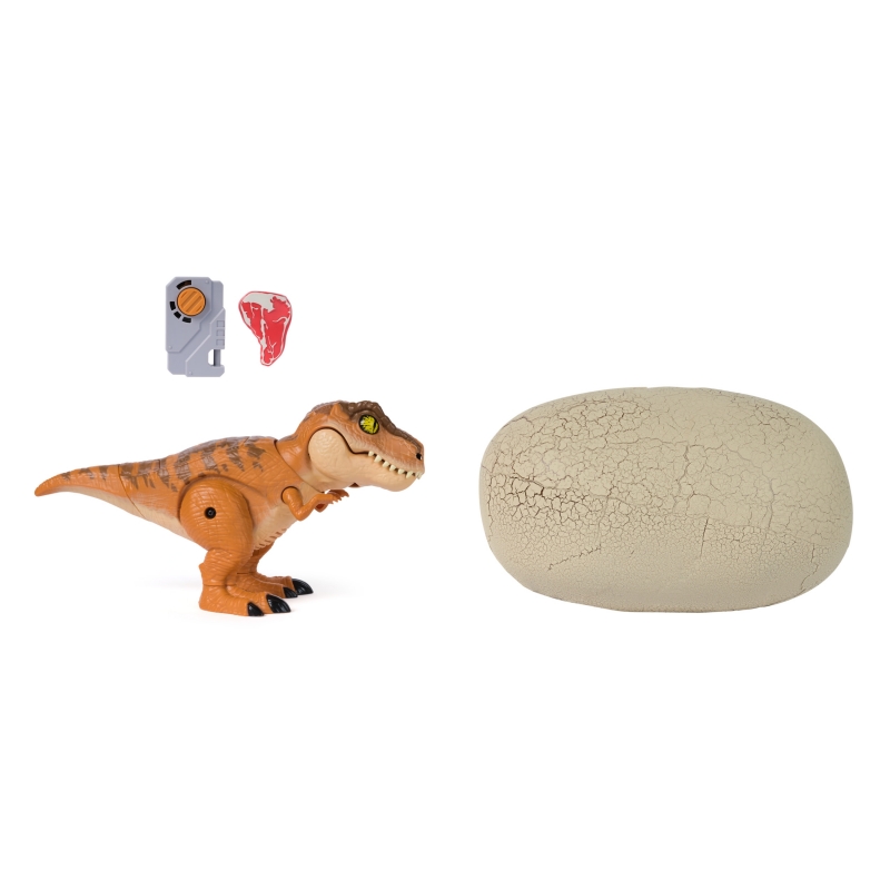Jurassic World Primal Hatch, Dinosauro Interattivo con Uovo, Fai Schiudere e Addestra il Tuo Cucciolo di Dinosauro con Oltre