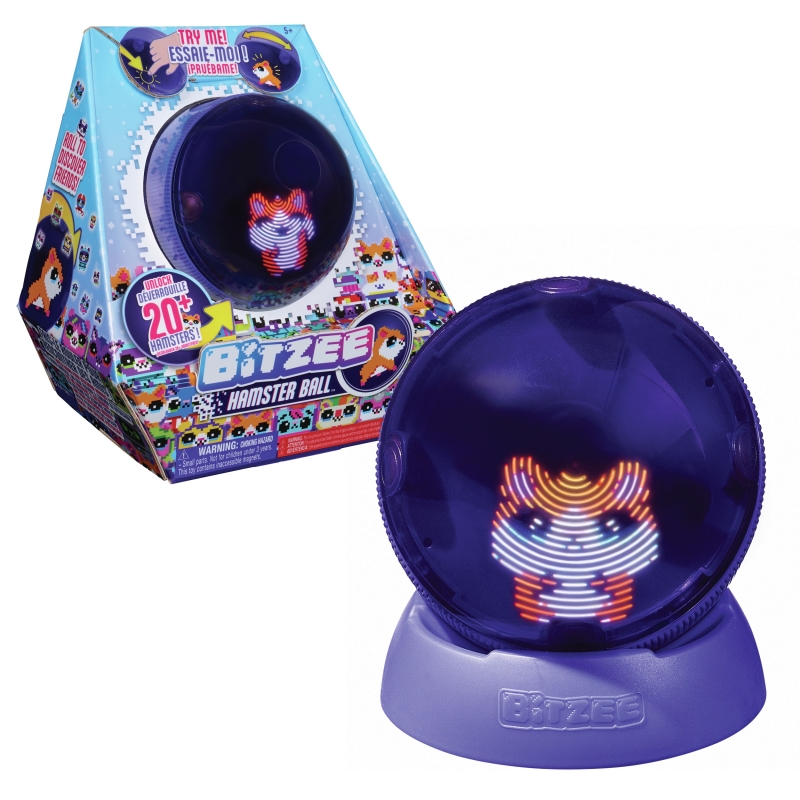 Bitzee, Il tuo Criceto Interattivo, Hamster Ball con oltre 20 criceti all'interno da collezionare, rotola e reagisce al tocco,