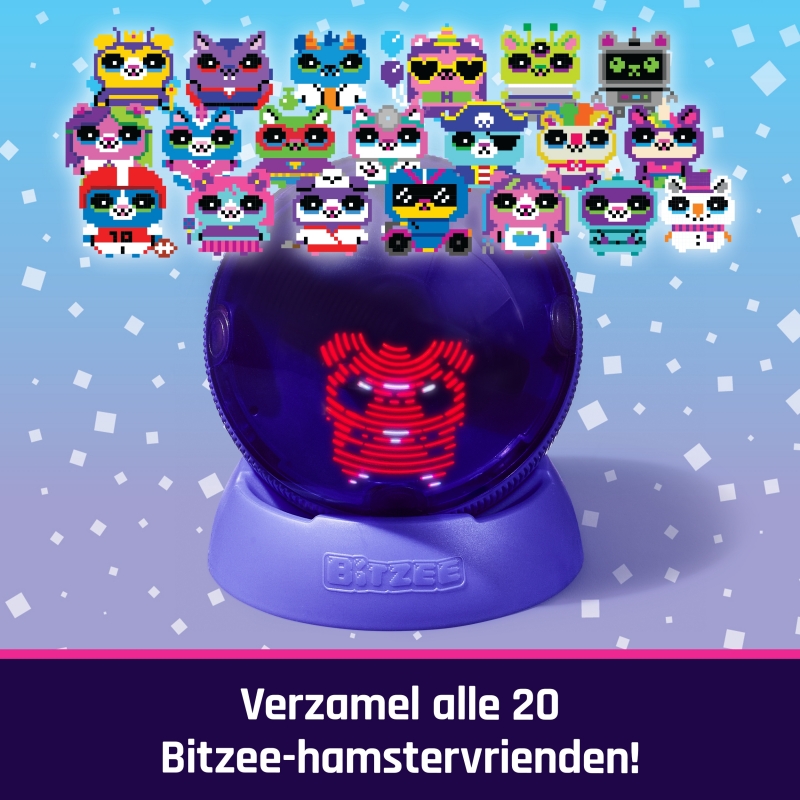 Bitzee, Il tuo Criceto Interattivo, Hamster Ball con oltre 20 criceti all'interno da collezionare, rotola e reagisce al tocco,