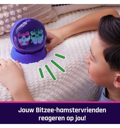 BIZTEE - MASCOTA DIGITAL HAMSTER BALL - MASCOTA VIRTUAL CON 20 HAMSTERS - Mascota Interactiva que Rueda y Reacciona al tacto