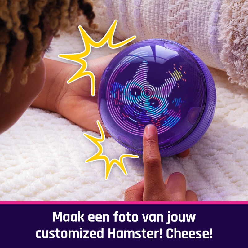 Bitzee, Il tuo Criceto Interattivo, Hamster Ball con oltre 20 criceti all'interno da collezionare, rotola e reagisce al tocco,