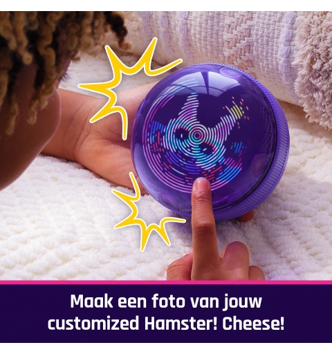 Bitzee, Il tuo Criceto Interattivo, Hamster Ball con oltre 20 criceti all'interno da collezionare, rotola e reagisce al tocco,