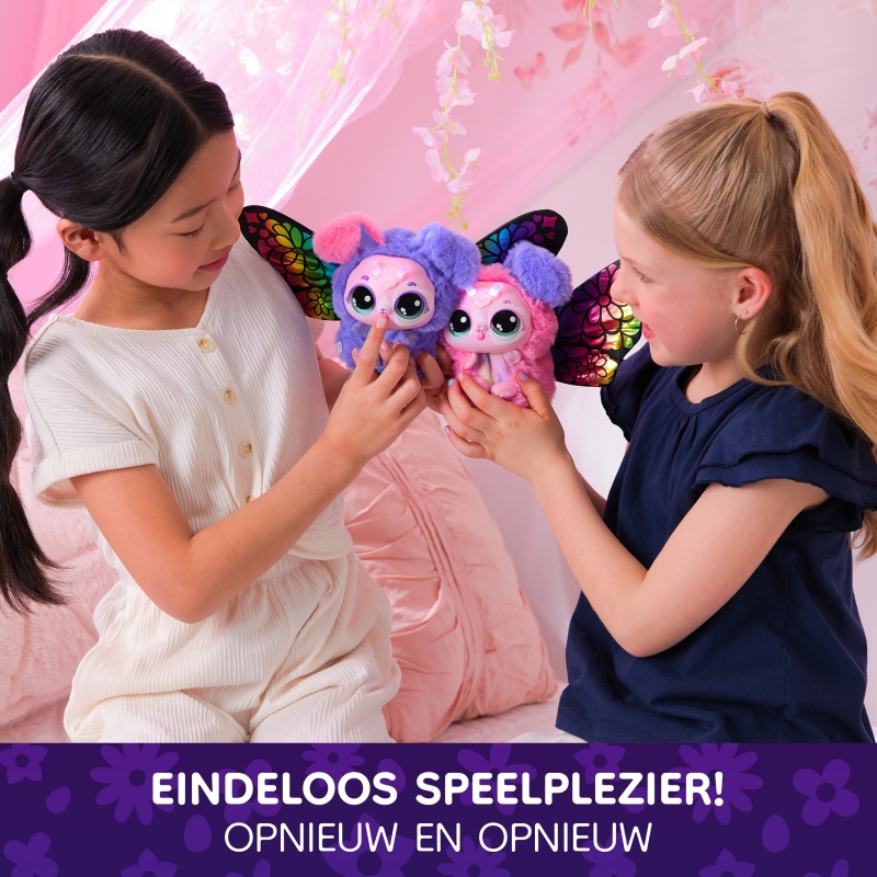 BLOOMABLES, Peluche Interattivo, Fiore che Sboccia e si Trasforma, Trasformazione Ripetibile, Oltre 100 Suoni e Reazioni