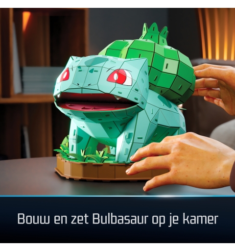 4D Build , Pokémon Bulbasaur 3D Model Kit, Pokémon Figure, Kanto First Partner Collection, Desk Décor, 195 Pieces, for Ages 12