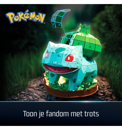 4D Build , Pokémon Bulbasaur 3D Model Kit, Pokémon Figure, Kanto First Partner Collection, Desk Décor, 195 Pieces, for Ages 12