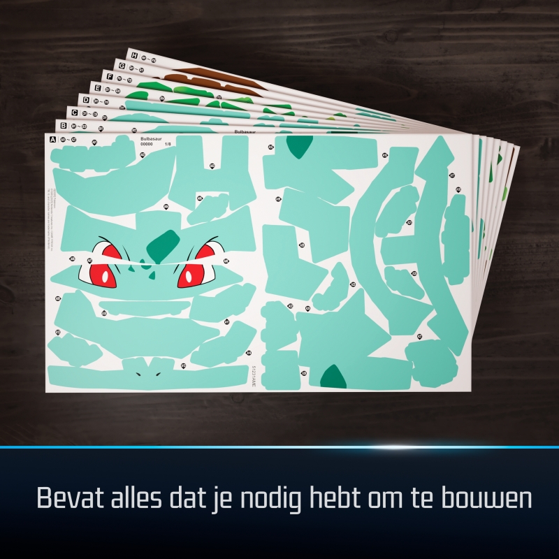 4D Build , Pokémon Bulbasaur, Kit di Modellismo 3D, Puzzle per Adulti, 195 pezzi, dai 12 Anni in su