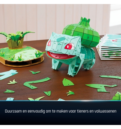 4D Build , Pokémon Bulbasaur 3D Model Kit, Pokémon Figure, Kanto First Partner Collection, Desk Décor, 195 Pieces, for Ages 12
