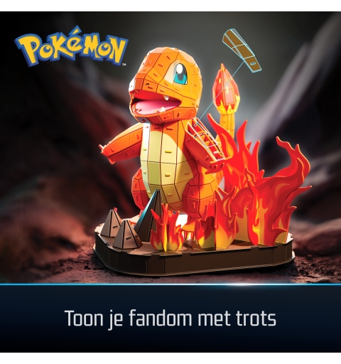4D Build , Pokémon Charmander, Kit di Modellismo 3D, Puzzle per Adulti, 241 pezzi, dai 12 Anni in su