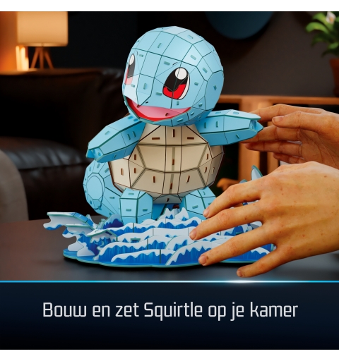 4D Build , Pokémon Squirtle 3D Model Kit, Pokémon Figure, Kanto First Partner Collection, Desk Décor, 180 Pieces, for Ages 12 &