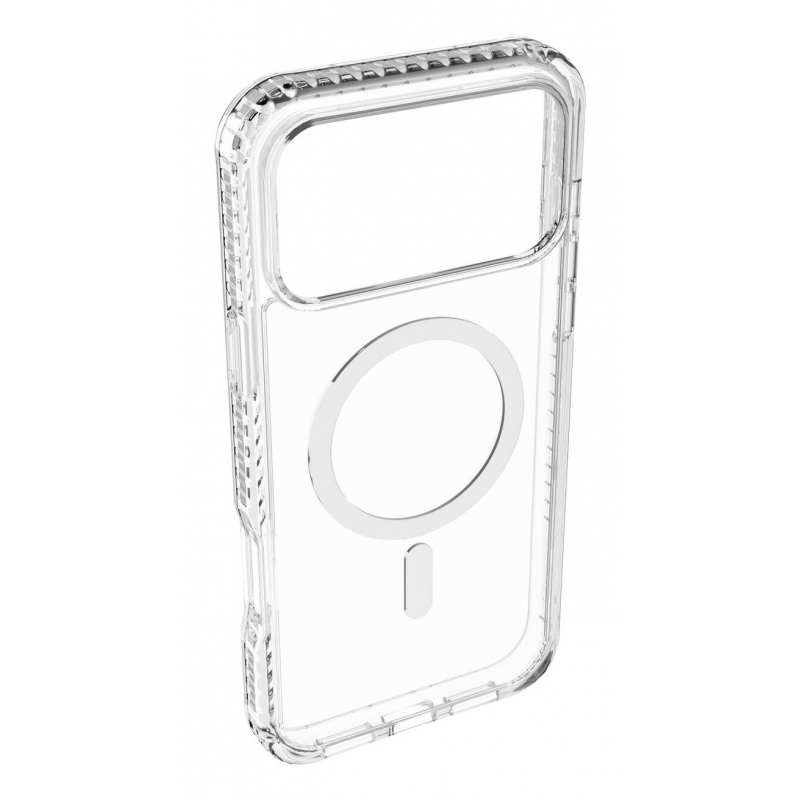 Cellularline Ultra Strong Mag - iPhone 17 Pro Funda transparente ultra protectora con bordes reforzados en material anti