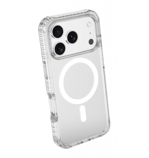 Cellularline Ultra Strong Mag - iPhone 17 Pro Funda transparente ultra protectora con bordes reforzados en material anti