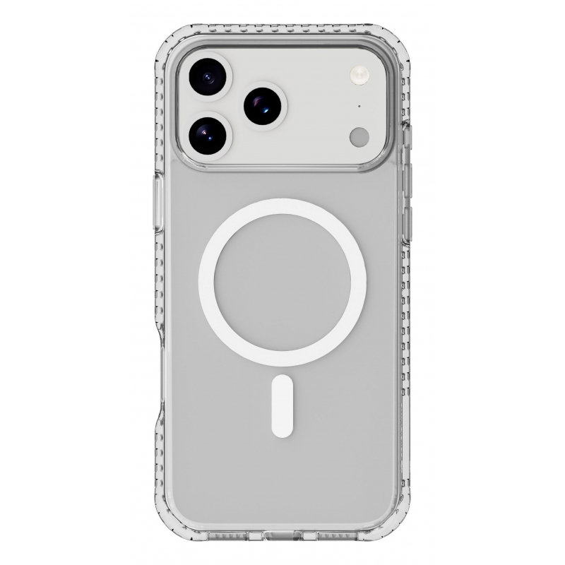 Cellularline Ultra Strong Mag - iPhone 17 Pro Funda transparente ultra protectora con bordes reforzados en material anti