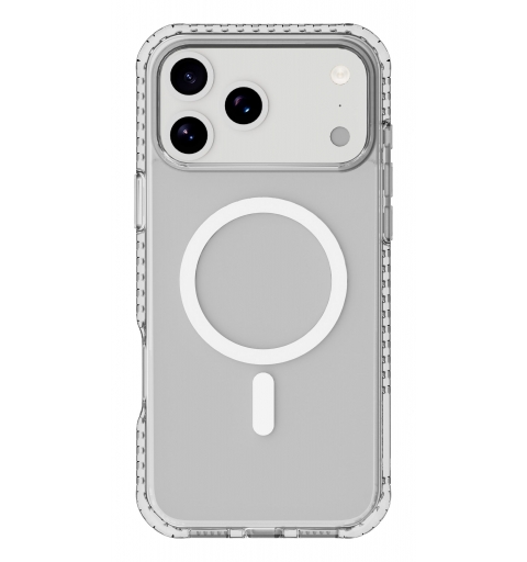 Cellularline Ultra Strong Mag - iPhone 17 Pro Funda transparente ultra protectora con bordes reforzados en material anti