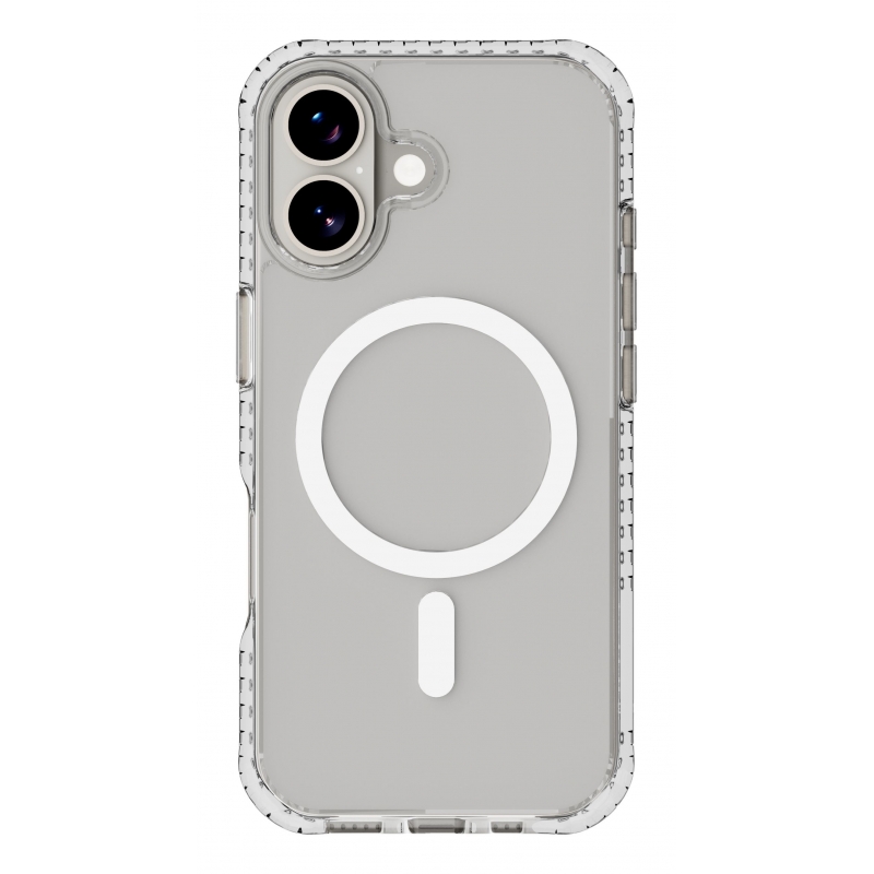 Cellularline Ultra Strong Mag - iPhone 17 Funda transparente ultra protectora con bordes reforzados en material anti impactos,