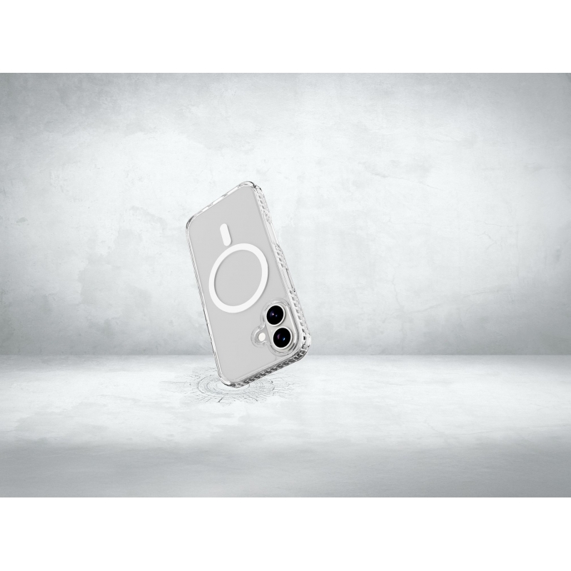 Cellularline Ultra Strong Mag - iPhone 17 Funda transparente ultra protectora con bordes reforzados en material anti impactos,