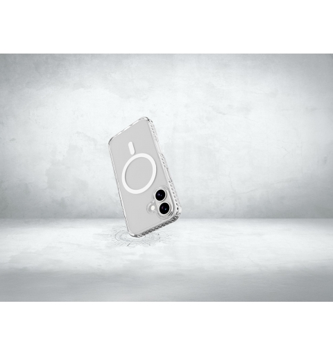 Cellularline Ultra Strong Mag - iPhone 17 Funda transparente ultra protectora con bordes reforzados en material anti impactos,