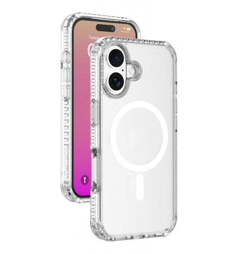 Cellularline Ultra Strong Mag - iPhone 17 Ultra-protective transparent case with reinforced anti-shock edges, designed to