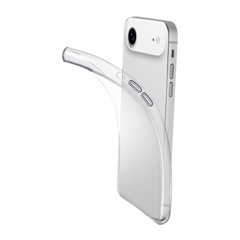 Cellularline Fine - iPhone Air Cover in gomma morbida ultra sottile e trasparente