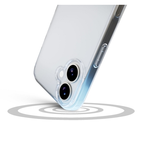 Cellularline Clear Strong - iPhone 17 Custodia rigida con bordi in gomma