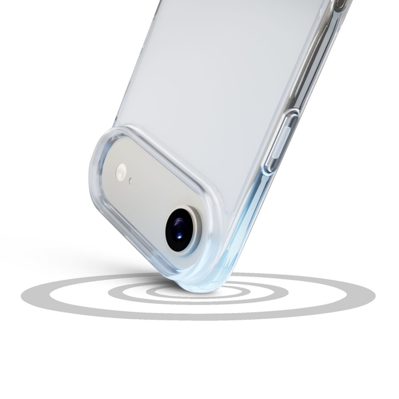Cellularline Clear Strong - iPhone Air Custodia rigida con bordi in gomma