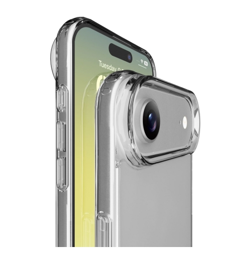 Cellularline Clear Strong - iPhone Air Custodia rigida con bordi in gomma