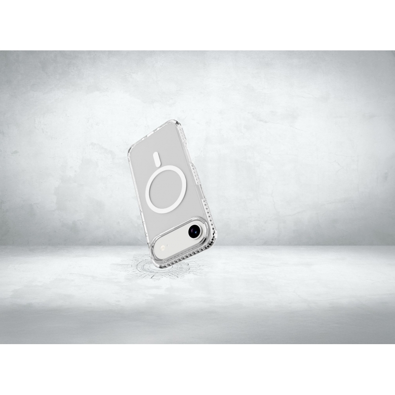 Cellularline Ultra Strong Mag - iPhone Air Funda transparente ultra protectora con bordes reforzados en material anti impactos,