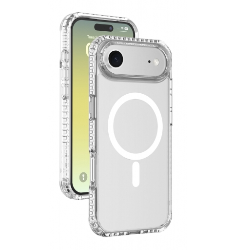 Cellularline Ultra Strong Mag - iPhone Air Coque transparente ultra-protectrice avec bords renforcés en matériau anti-choc,