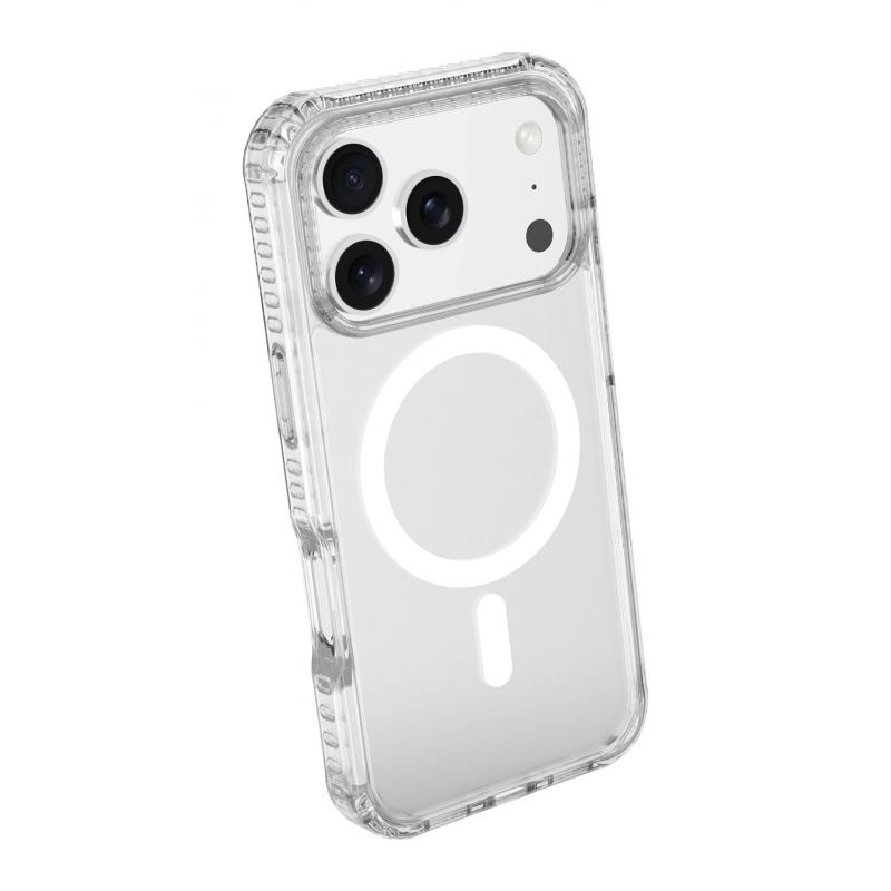 Cellularline Ultra Strong Mag - iPhone 17 Pro Max Funda transparente ultra protectora con bordes reforzados en material anti