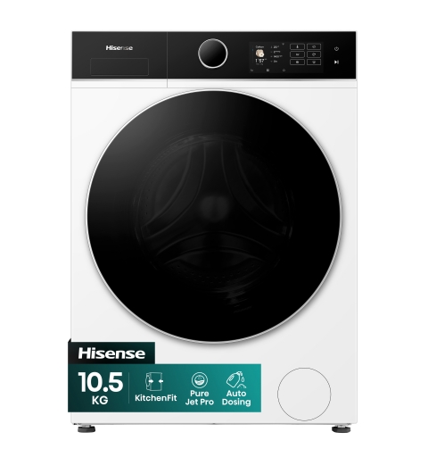 Hisense WF5I1045BWQ lavatrice Caricamento frontale 10,5 kg 1400 Giri min Bianco