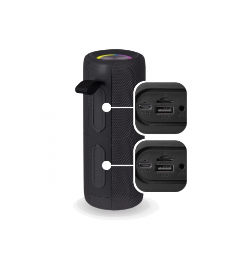 Trevi Altoparlante 2x15W Wireless 5.3 Micro SD AUX-IN IPX5 XCS 8A88 B Nero
