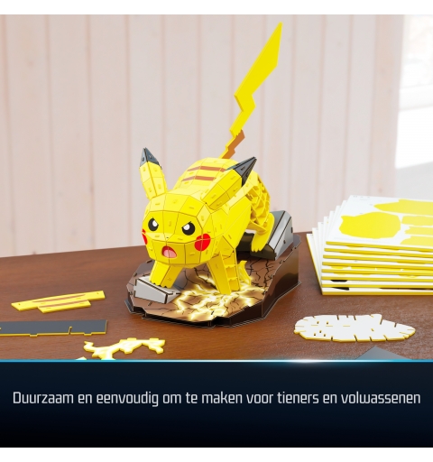4D Build , Pokémon Pikachu, Kit di Modellismo 3D, Puzzle per Adulti, 201 pezzi, dai 12 Anni in su