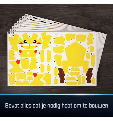 4D Build , Pokémon Pikachu, Kit di Modellismo 3D, Puzzle per Adulti, 201 pezzi, dai 12 Anni in su