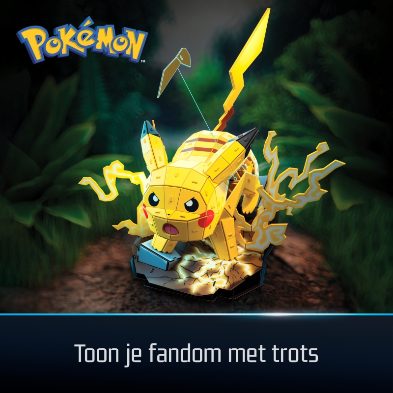 4D Build , Pokémon Pikachu, Kit di Modellismo 3D, Puzzle per Adulti, 201 pezzi, dai 12 Anni in su