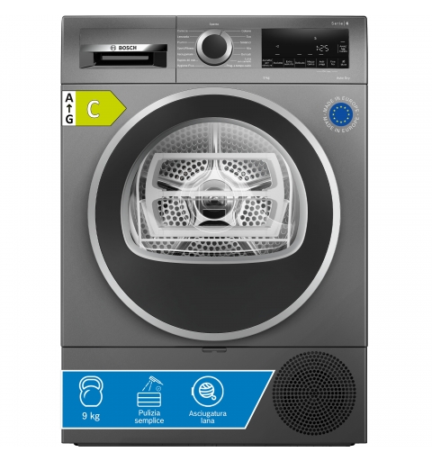 Bosch Serie 6 WQG243DRII Asciugatrice a pompa di calore 9 kg Antracite