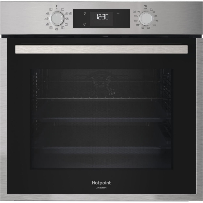 Hotpoint Ariston HAO 458H X Forno Multifunzione inox con display e manopole esterne, Idrolisi