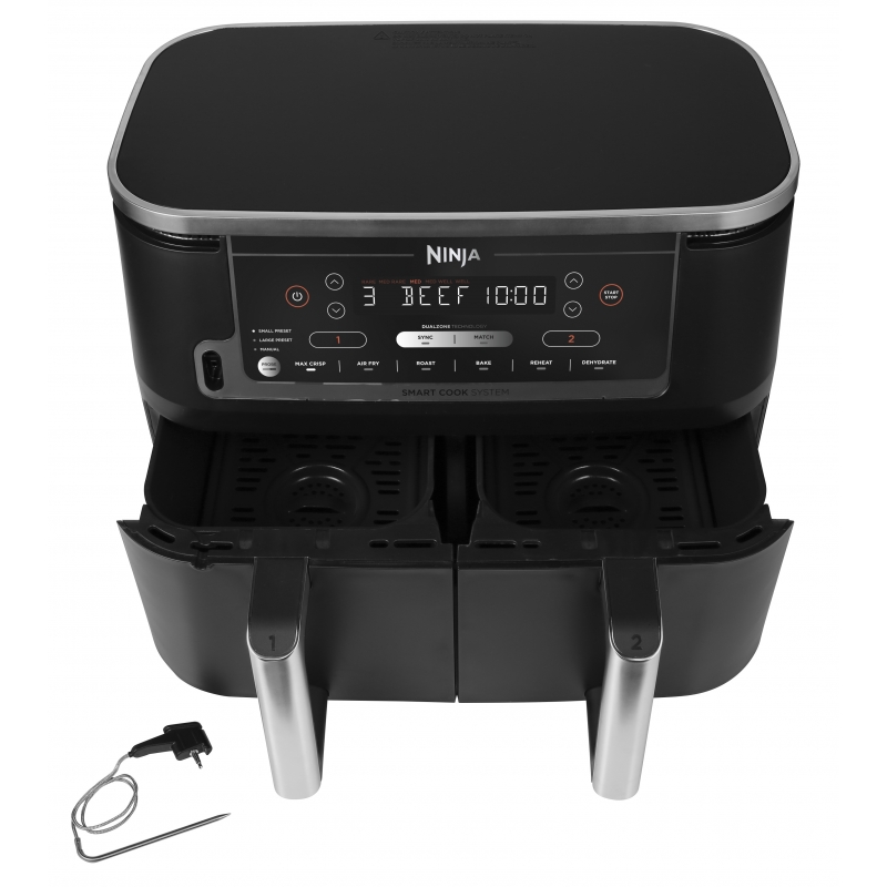 Ninja AF451EU freidora Sencillo 9,5 L 2470 W Freidora de aire caliente Negro