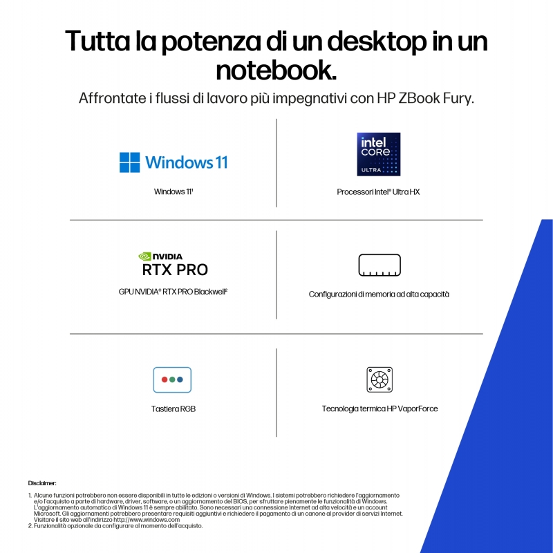 HP ZBook Fury G1i 16 inch Mobile Workstation PC Wolf Pro Security Edition Intel Core Ultra 7 255HX Workstation mobile 40,6 cm