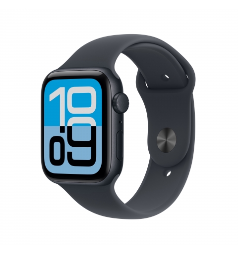 Apple Watch SE (3nd generation) SE 3 GPS 44mm Cassa Alluminio Mezzanotte con Sport Band Mezzanotte - M L