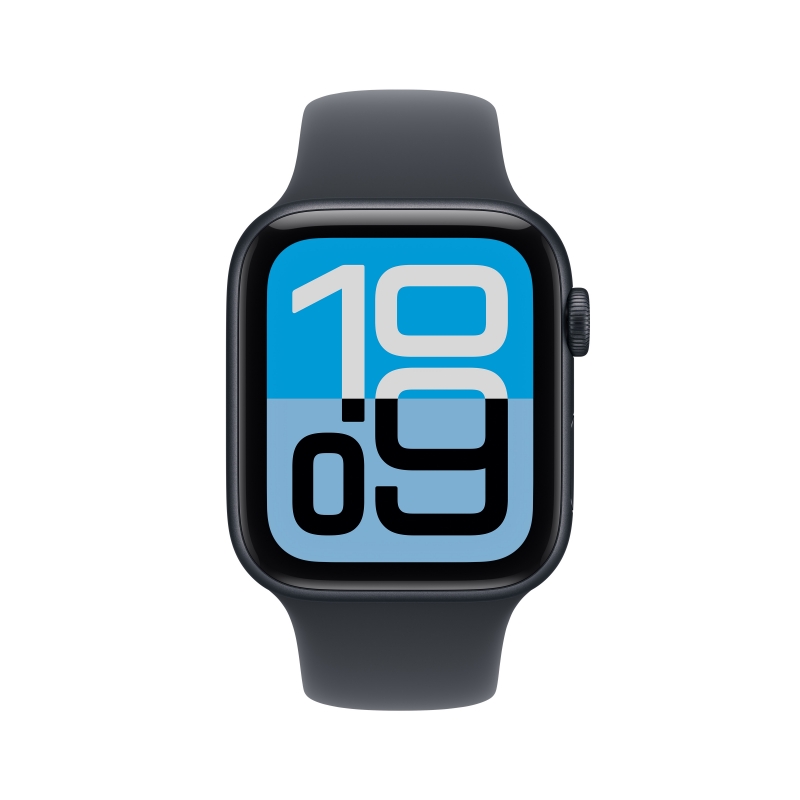 Apple Watch SE (3nd generation) SE 3 GPS 44mm Cassa Alluminio Mezzanotte con Sport Band Mezzanotte - M L