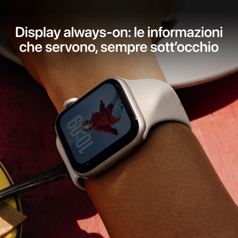 Apple Watch SE (3nd generation) SE 3 GPS 44mm Midnight Aluminium Case with Midnight Sport Band - M L