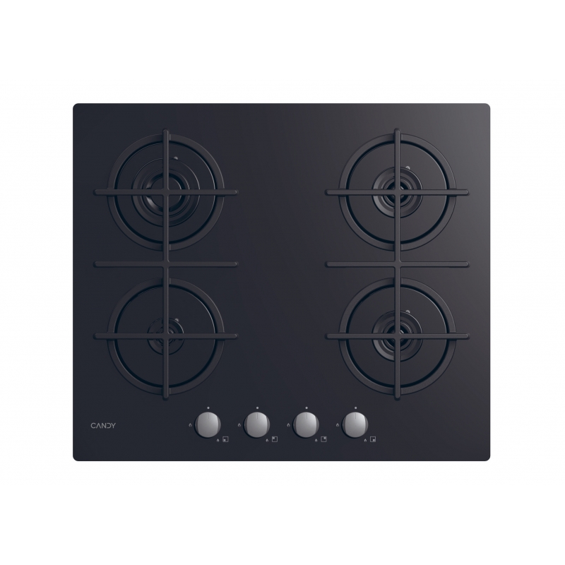 Candy CVG6B Black Built-in 59 cm Gas 4 zone(s)