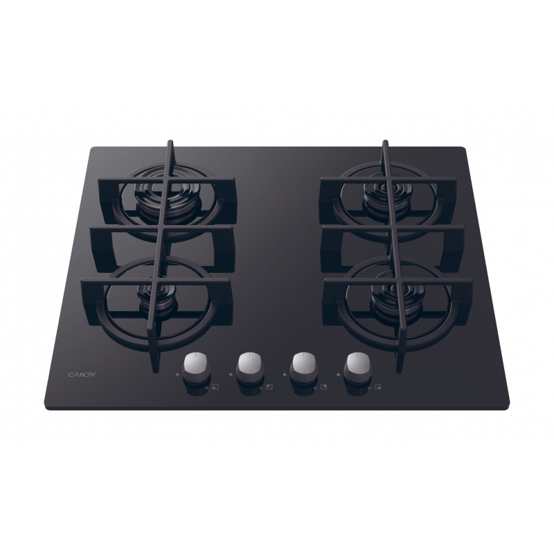 Candy CVG6B Black Built-in 59 cm Gas 4 zone(s)