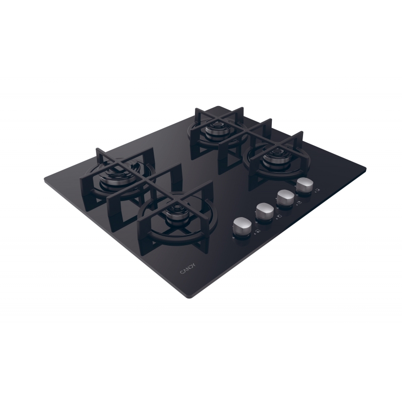 Candy CVG6B Black Built-in 59 cm Gas 4 zone(s)
