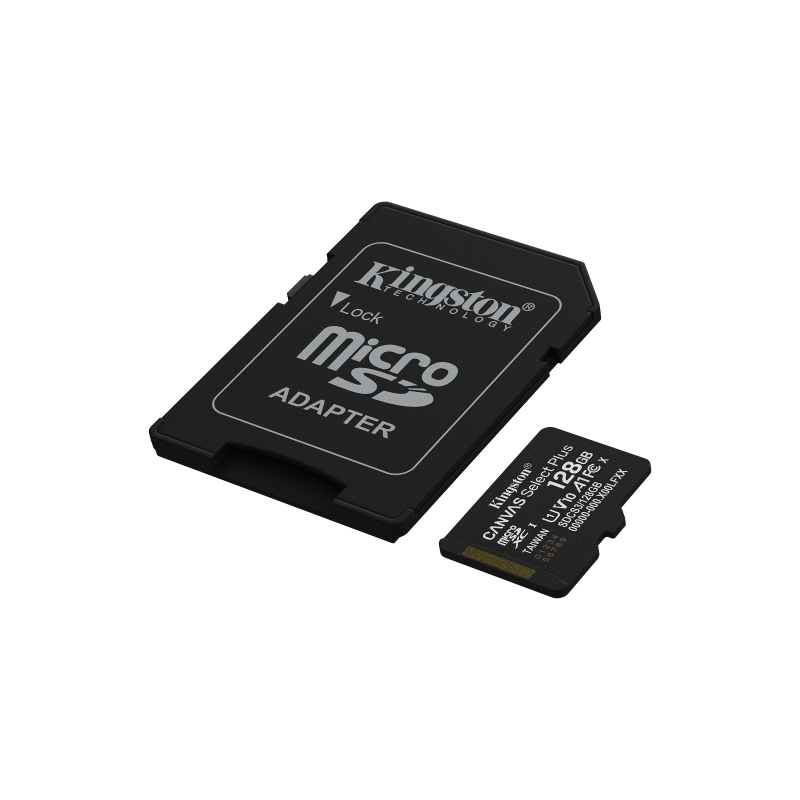 Kingston Technology 128GB microSDXC Canvas Select Plus Gen3 150MB s A1 (Adattatore SD incluso)