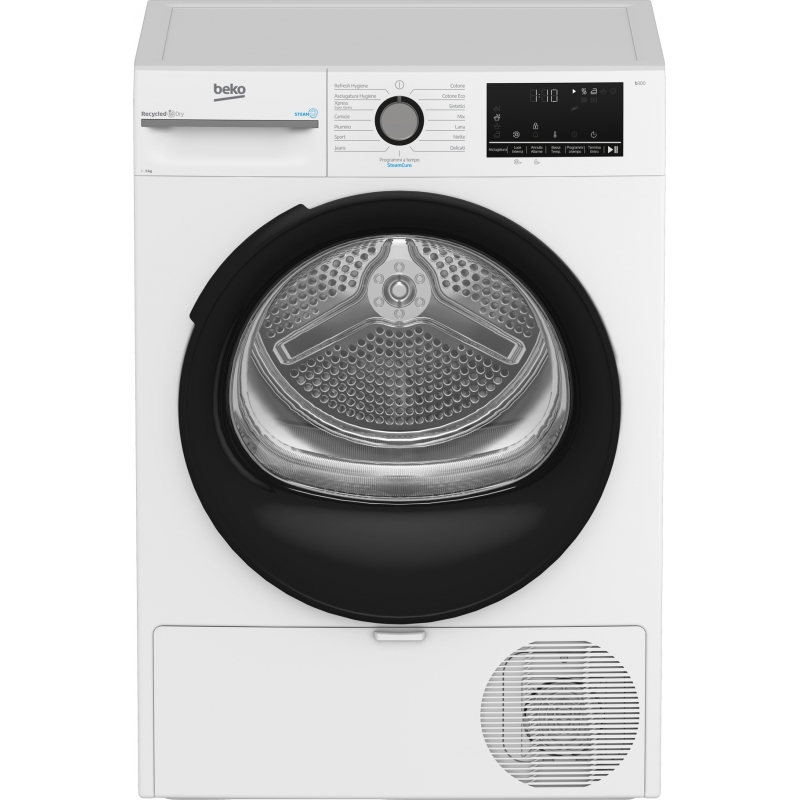 Beko BMGT491SBI_IT sèche-linge Pose libre Charge avant 9 kg Blanc